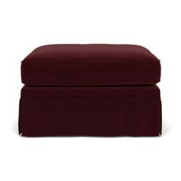Foot Stool - Dark Rosehip - Matt Velvet - Dawson Small - The Cotswold Company - thumbnail 2