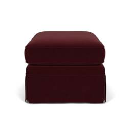 Foot Stool - Dark Rosehip - Matt Velvet - Dawson Small - The Cotswold Company - thumbnail 3