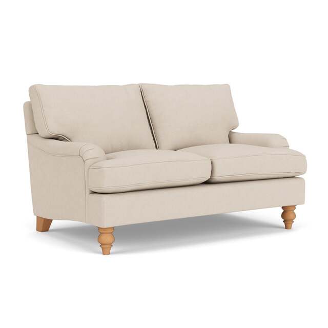 2 Seater Sofa - Lily White - House Linen Mix - Morris - The Cotswold Company - image 1