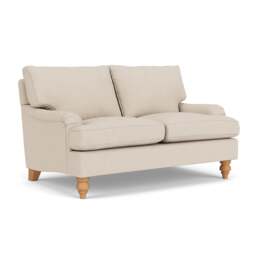 2 Seater Sofa - Lily White - House Linen Mix - Morris - The Cotswold Company - thumbnail 1