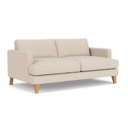 Jackson 3 Seater - Lily White - House Linen Mix - The Cotswold Company
