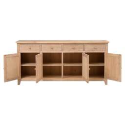 Inglesham Whitewash Oak Extra Large Sideboard - The Cotswold Company - thumbnail 6