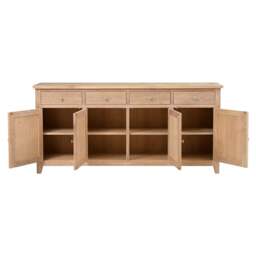 Inglesham Whitewash Oak Extra Large Sideboard - The Cotswold Company - thumbnail 4