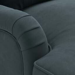 Morris Chaise Large Left Hand - Lake - Matt Velvet - The Cotswold Company - thumbnail 4