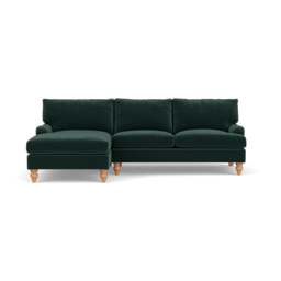 Morris Chaise Large Left Hand - Lake - Matt Velvet - The Cotswold Company - thumbnail 2