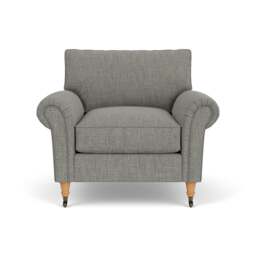 Osbourne Armchair - Grey marl - Rustic Weave - The Cotswold Company - thumbnail 2