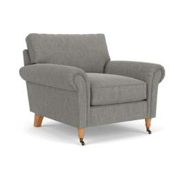 Osbourne Armchair - Grey marl - Rustic Weave - The Cotswold Company