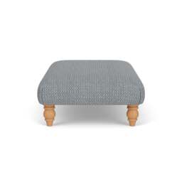 Foot Stool - Navy - Herringbone Weave - Clara - The Cotswold Company - thumbnail 3
