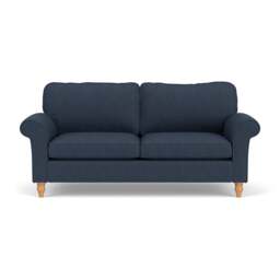 3 Seater Sofa - Indigo - Luxury Italian Linen - Hurley - The Cotswold Company - thumbnail 2