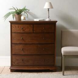 Winchcombe Dark Oak 5 Drawer Chest - The Cotswold Company - thumbnail 3