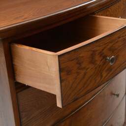 Winchcombe Dark Oak 5 Drawer Chest - The Cotswold Company - thumbnail 7