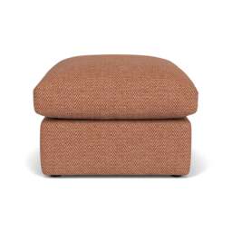 Foot Stool - Brick - Herringbone Weave - Clarke Small - The Cotswold Company - thumbnail 2