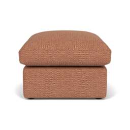 Foot Stool - Brick - Herringbone Weave - Clarke Small - The Cotswold Company - thumbnail 3
