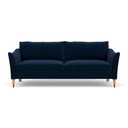 4 Seater Sofa - Deep blue - Matt Velvet - Robinson - The Cotswold Company - thumbnail 2