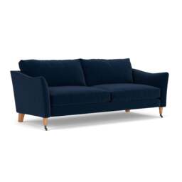 4 Seater Sofa - Deep blue - Matt Velvet - Robinson - The Cotswold Company