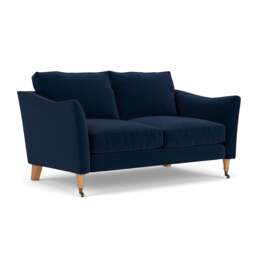 2 Seater Sofa - Deep blue - Matt Velvet - Robinson - The Cotswold Company