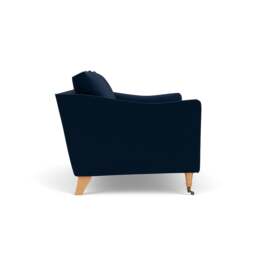 2 Seater Sofa - Deep blue - Matt Velvet - Robinson - The Cotswold Company - thumbnail 3