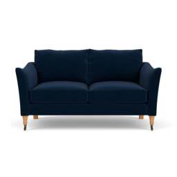 2 Seater Sofa - Deep blue - Matt Velvet - Robinson - The Cotswold Company - thumbnail 2