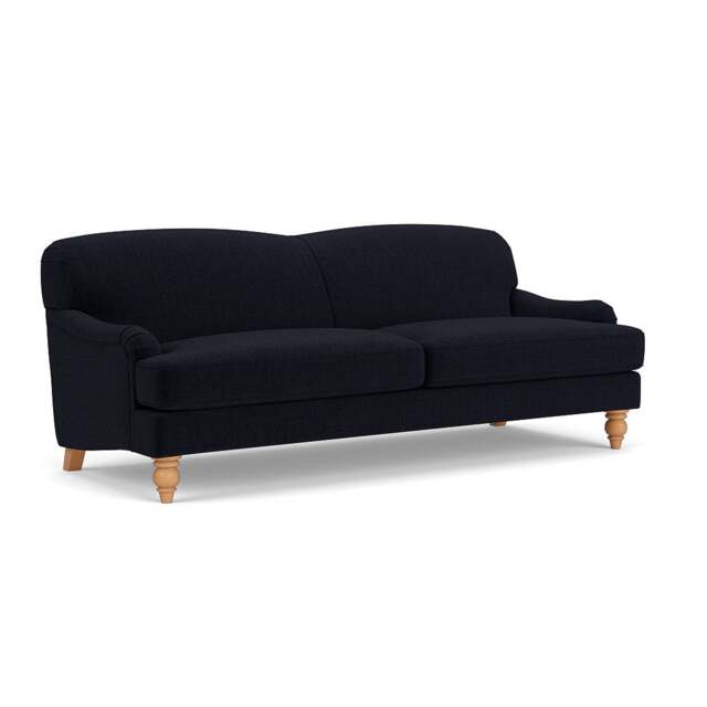 4 Seater Sofa - Ink - Eco Chenille - Ashbee - The Cotswold Company - image 1