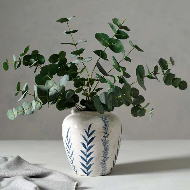 Ople Blue Floral Medium - Vase - The Cotswold Company - image 1