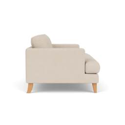 Large 2 Seater Sofa - Lily White - House Linen Mix - Jackson - The Cotswold Company - thumbnail 3