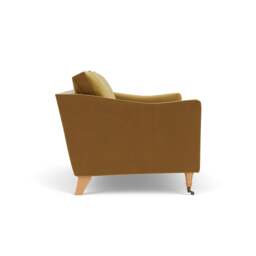 2 Seater Sofa - Mustard - Matt Velvet - Robinson - The Cotswold Company - thumbnail 3