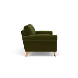 3 Seater Sofa - Forest Green - Matt Velvet - Osbourne - The Cotswold Company - thumbnail 3