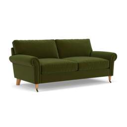 3 Seater Sofa - Forest Green - Matt Velvet - Osbourne - The Cotswold Company