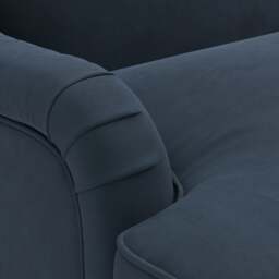 3 Seater Sofa - Night Sky - Matt Velvet - Ashbee - The Cotswold Company - thumbnail 5