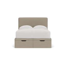 Ellis Double Ottoman Storage Bed - Dove Grey - House Linen Mix - The Cotswold Company - thumbnail 2