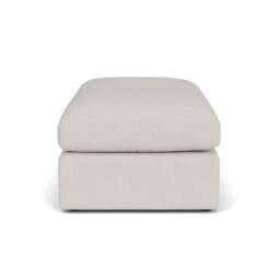Foot Stool - Soft White - Luxury Italian Linen - Clarke Large - The Cotswold Company - thumbnail 3
