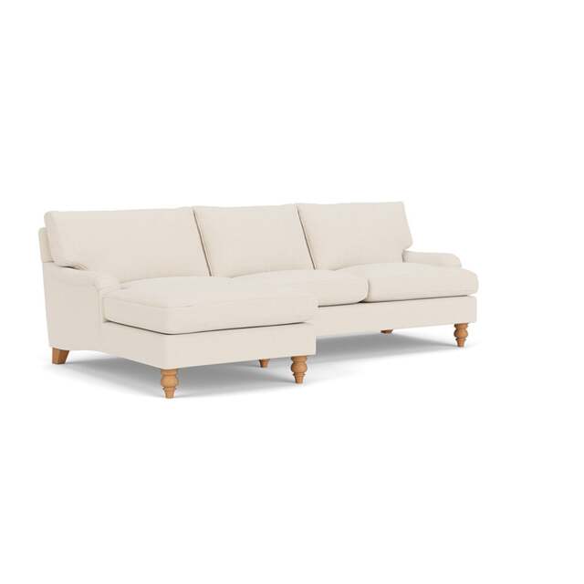 Chaise Large Left Hand - Cream - House Weave - Morris - The Cotswold Company - image 1
