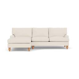 Chaise Large Left Hand - Cream - House Weave - Morris - The Cotswold Company - thumbnail 2