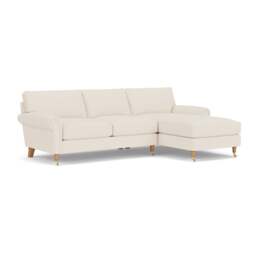 Chaise Large Right Hand - Cream - House Weave - Osbourne - The Cotswold Company