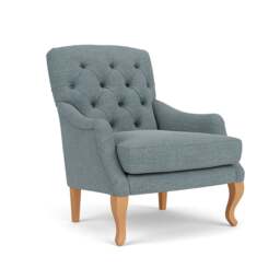 Armchair - Teal marl - Rustic weave - Olivia - The Cotswold Company - thumbnail 1