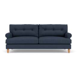 4 Seater Sofa - Indigo - Luxury Italian Linen - Talbot - The Cotswold Company - thumbnail 2
