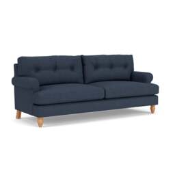 4 Seater Sofa - Indigo - Luxury Italian Linen - Talbot - The Cotswold Company