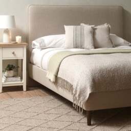 Ellis King Size Classic Bedstead - Indigo - House Linen Mix - The Cotswold Company - thumbnail 4