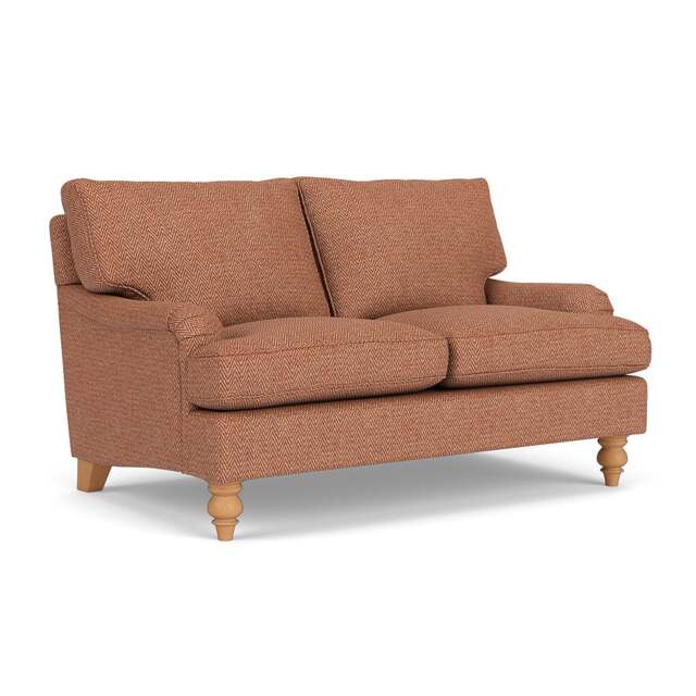 2 Seater Sofa - Brick - Herringbone Weave - Morris - The Cotswold Company - image 1