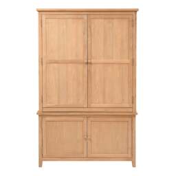 Hideaway Home Office - Inglesham Whitewash Oak - The Cotswold Company - thumbnail 4