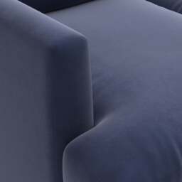 Jackson Chaise Extra Large Left Hand - Deep blue - Matt Velvet - The Cotswold Company - thumbnail 4