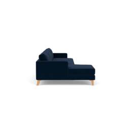 Jackson Chaise Extra Large Left Hand - Deep blue - Matt Velvet - The Cotswold Company - thumbnail 3