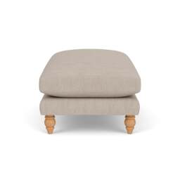 Foot Stool - Natural - Luxury Italian Linen - Emily - The Cotswold Company - thumbnail 3