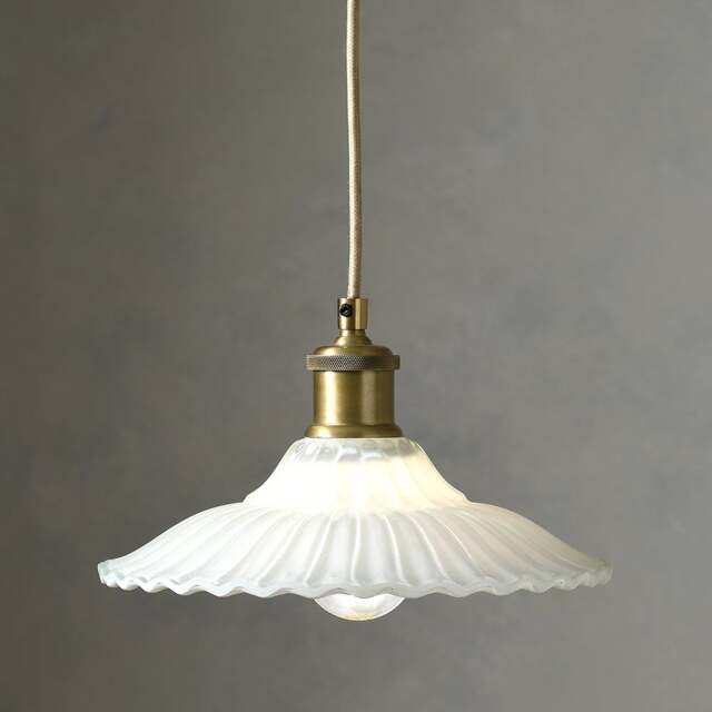 Mia Scalloped Glass Ceiling Pendant - Home Accessories - The Cotswold Company - image 1