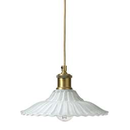 Mia Scalloped Glass Ceiling Pendant - Home Accessories - The Cotswold Company - thumbnail 4