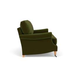 3 Seater Sofa - Forest Green - Matt Velvet - Taylor High Back - The Cotswold Company - thumbnail 3