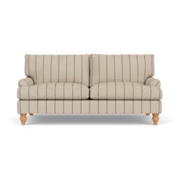 3 Seater Sofa - Charcoal - Compton Stripe - Morris - The Cotswold Company - thumbnail 2
