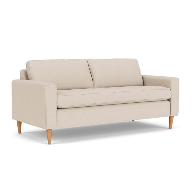 3 Seater Sofa - Lily White - House Linen Mix - Saxon - The Cotswold Company - image 1