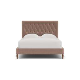 Calvert King Size Classic Bedstead - Dusky Rose - Eco Chenille - The Cotswold Company - thumbnail 2