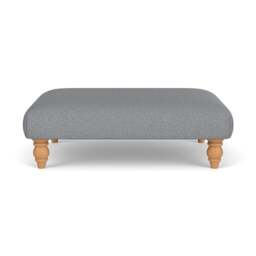 Foot Stool - Blue Marl - House Weave - Clara - The Cotswold Company - thumbnail 2